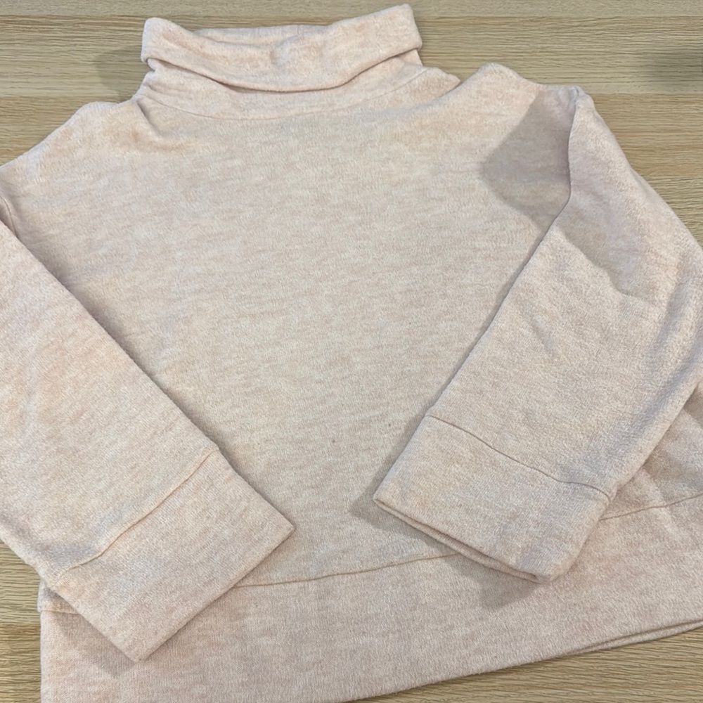 a new day Pink Cowl Turtleneck Sweater